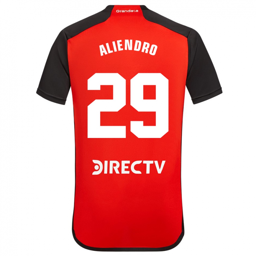 Mann Rodrigo Aliendro #29 Rød Bortetrøye Drakt Trøye 2023/24 Skjorter T-Skjorte