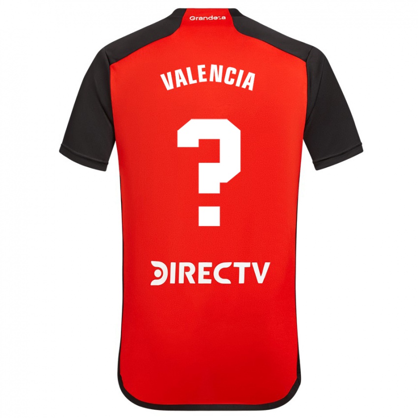 Mann Oswaldo Valencia #0 Rød Bortetrøye Drakt Trøye 2023/24 Skjorter T-Skjorte