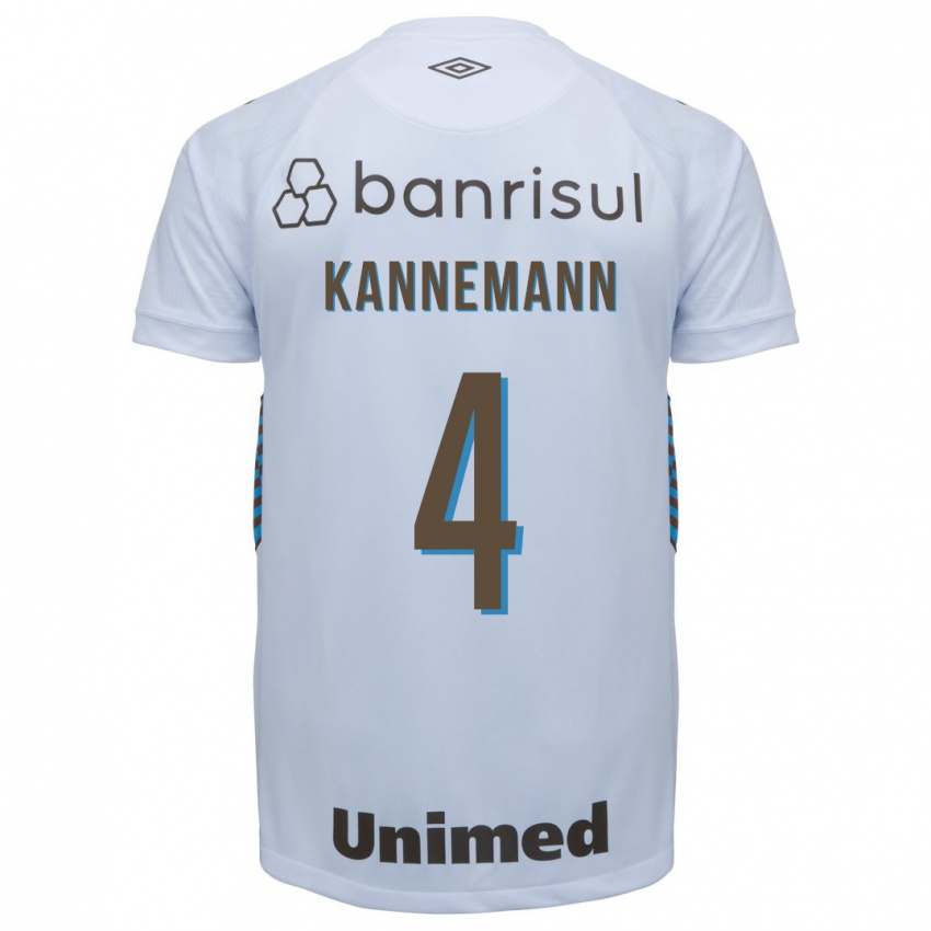Mann Walter Kannemann #4 Hvit Bortetrøye Drakt Trøye 2023/24 Skjorter T-Skjorte