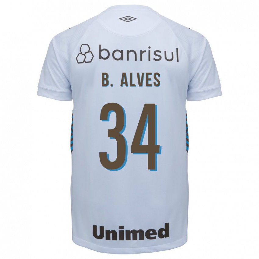 Mann Bruno Alves #34 Hvit Bortetrøye Drakt Trøye 2023/24 Skjorter T-Skjorte