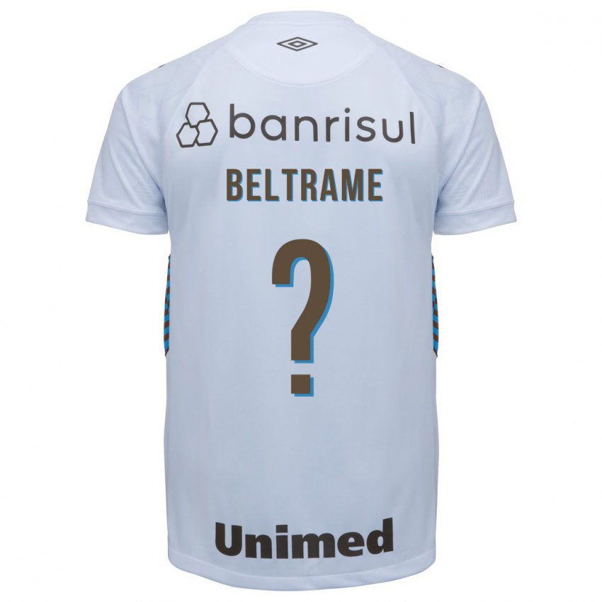 Mann Thiago Beltrame #0 Hvit Bortetrøye Drakt Trøye 2023/24 Skjorter T-Skjorte
