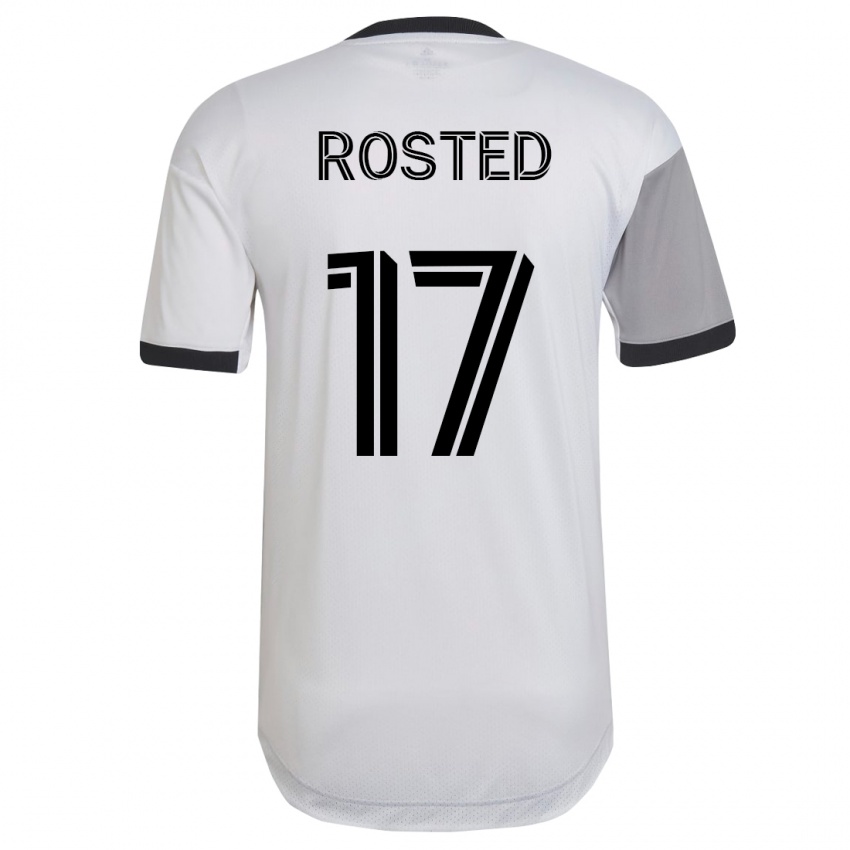 Mann Sigurd Rosted #17 Hvit Bortetrøye Drakt Trøye 2023/24 Skjorter T-Skjorte