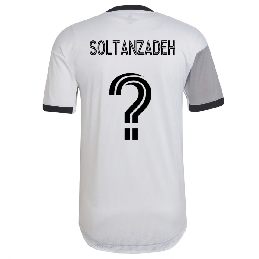 Mann Shayan Soltanzadeh #0 Hvit Bortetrøye Drakt Trøye 2023/24 Skjorter T-Skjorte