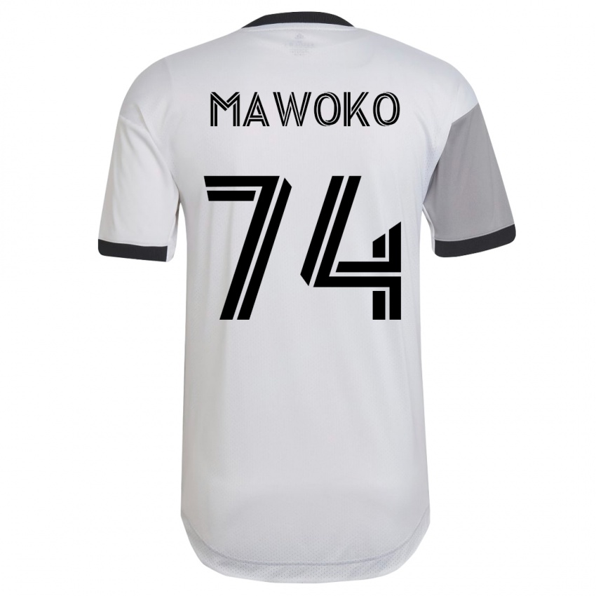 Mann Kundai Mawoko #74 Hvit Bortetrøye Drakt Trøye 2023/24 Skjorter T-Skjorte