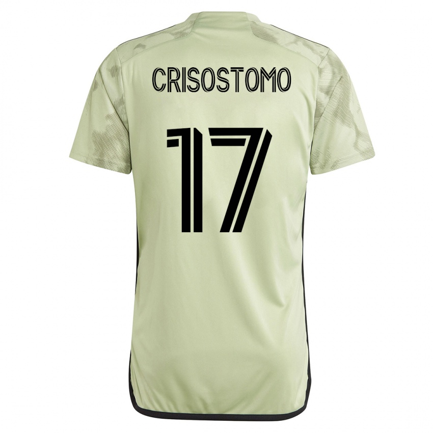 Mann Danny Crisostomo #17 Grønn Bortetrøye Drakt Trøye 2023/24 Skjorter T-Skjorte