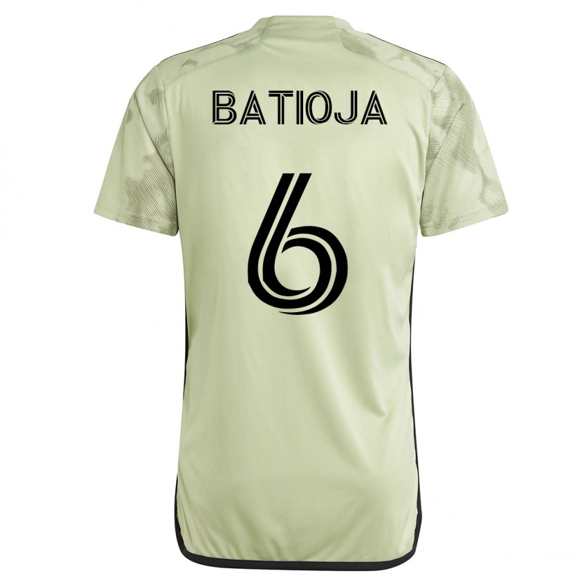 Mann Jeremy Batioja #6 Grønn Bortetrøye Drakt Trøye 2023/24 Skjorter T-Skjorte