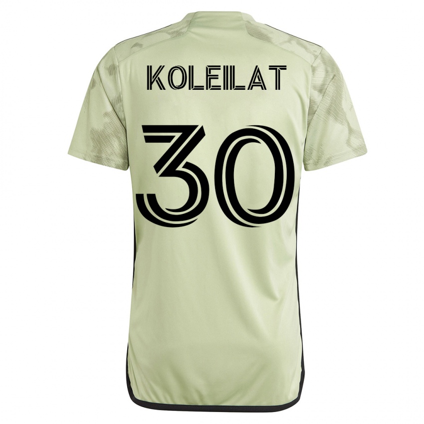 Mann Jassem Koleilat #30 Grønn Bortetrøye Drakt Trøye 2023/24 Skjorter T-Skjorte