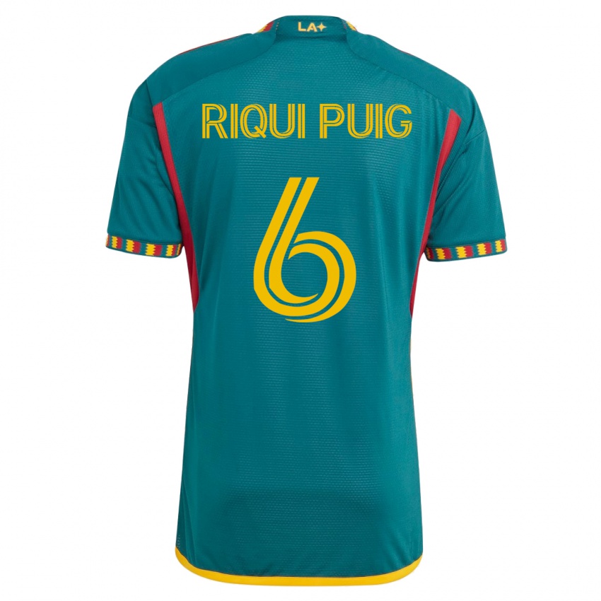 Mann Riqui Puig #6 Grønn Bortetrøye Drakt Trøye 2023/24 Skjorter T-Skjorte
