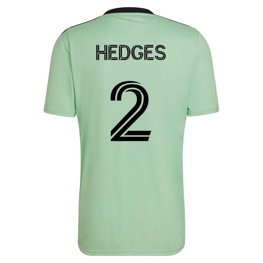 Mann Matt Hedges #2 Lysegrønn Bortetrøye Drakt Trøye 2023/24 Skjorter T-Skjorte