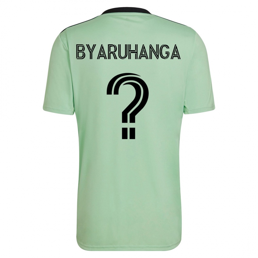 Mann Bobosi Byaruhanga #0 Lysegrønn Bortetrøye Drakt Trøye 2023/24 Skjorter T-Skjorte