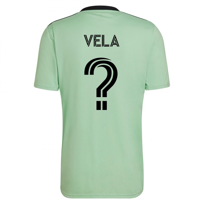 Mann Christo Vela #0 Lysegrønn Bortetrøye Drakt Trøye 2023/24 Skjorter T-Skjorte