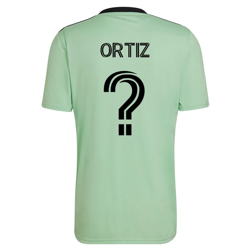 Mann Viggo Ortiz #0 Lysegrønn Bortetrøye Drakt Trøye 2023/24 Skjorter T-Skjorte