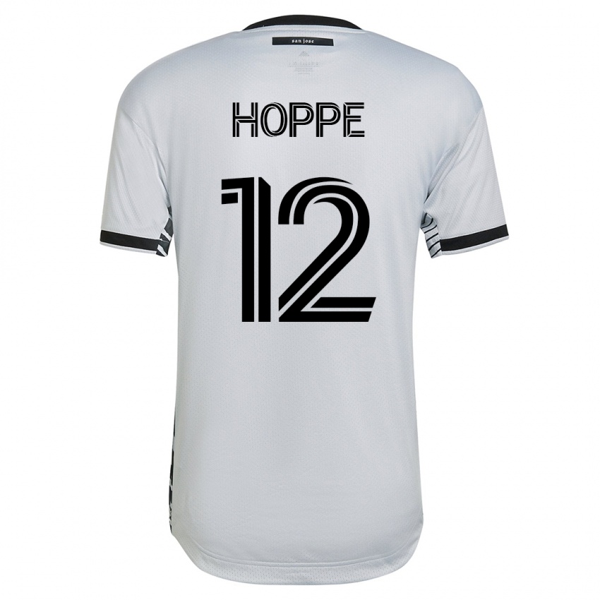 Mann Matthew Hoppe #12 Hvit Bortetrøye Drakt Trøye 2023/24 Skjorter T-Skjorte