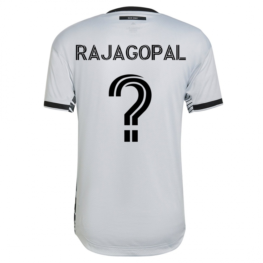 Mann Rohan Rajagopal #0 Hvit Bortetrøye Drakt Trøye 2023/24 Skjorter T-Skjorte