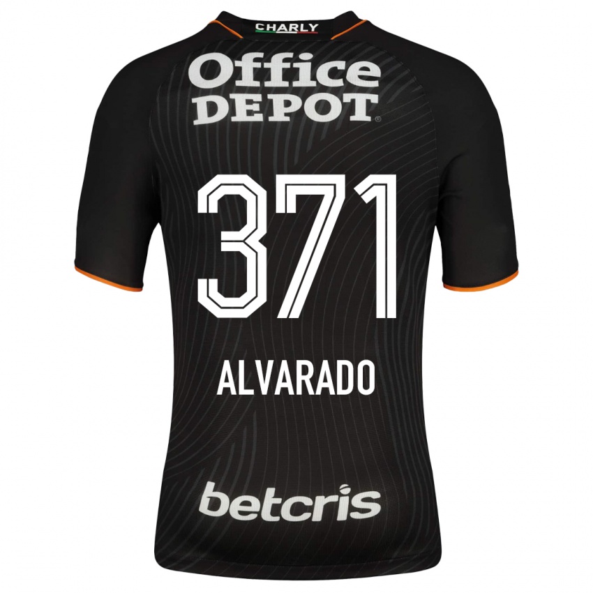 Mann Brandon Alvarado #371 Svart Bortetrøye Drakt Trøye 2023/24 Skjorter T-Skjorte