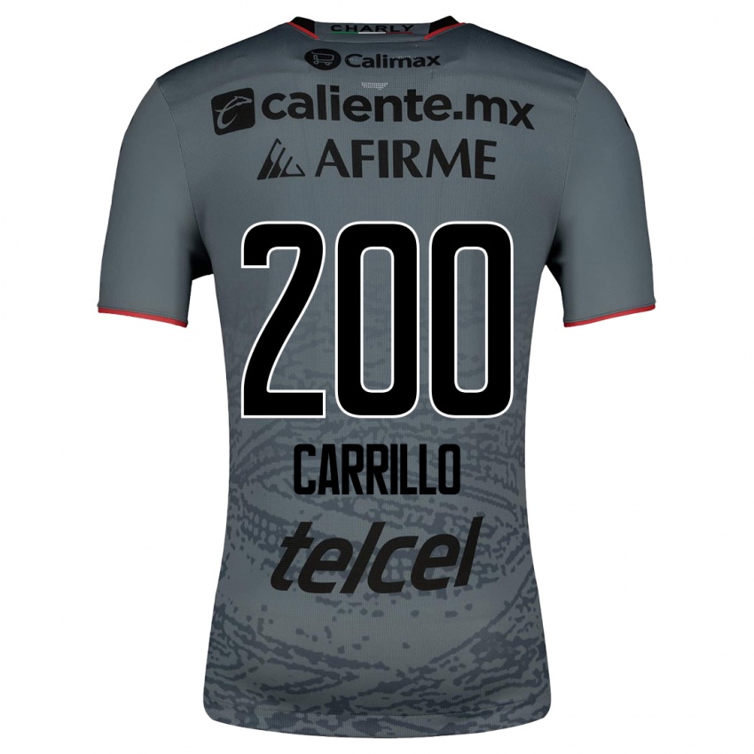 Mann Manuel Carrillo #200 Grå Bortetrøye Drakt Trøye 2023/24 Skjorter T-Skjorte