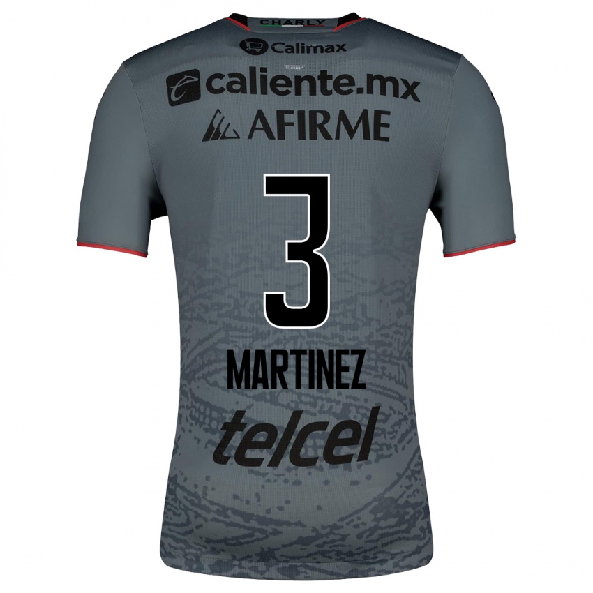 Mann Nathaly Martinez #3 Grå Bortetrøye Drakt Trøye 2023/24 Skjorter T-Skjorte