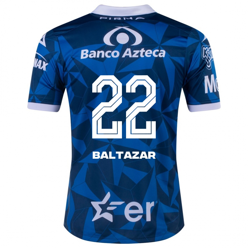 Mann Carlos Baltazar #22 Blå Bortetrøye Drakt Trøye 2023/24 Skjorter T-Skjorte