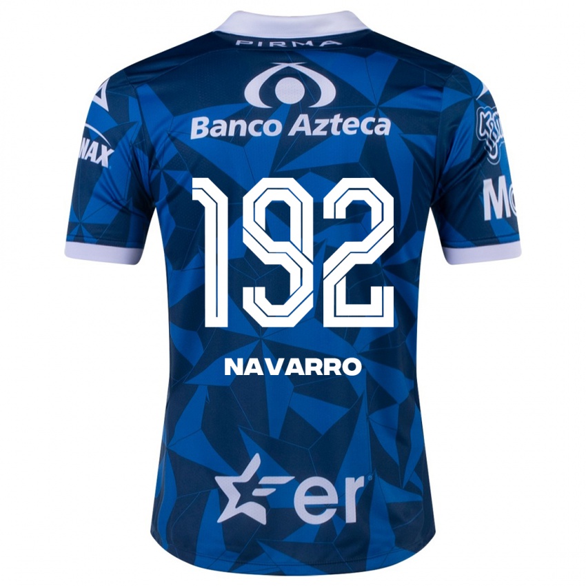 Mann Eduardo Navarro #192 Blå Bortetrøye Drakt Trøye 2023/24 Skjorter T-Skjorte