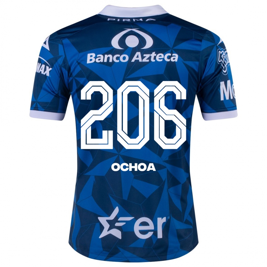 Mann Barúc Ochoa #206 Blå Bortetrøye Drakt Trøye 2023/24 Skjorter T-Skjorte