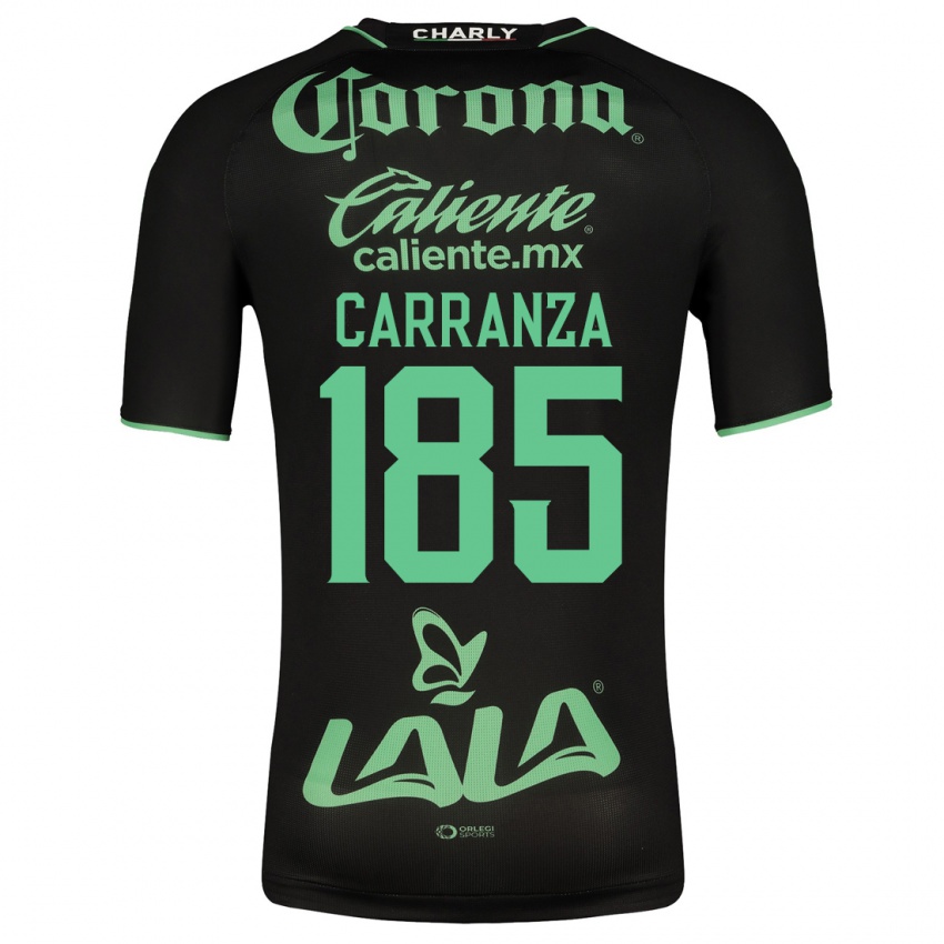 Mann Héctor Carranza #185 Svart Bortetrøye Drakt Trøye 2023/24 Skjorter T-Skjorte