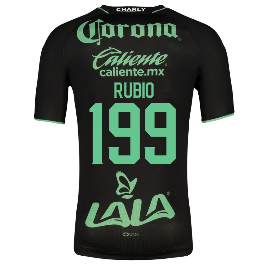 Mann Ronaldo Rubio #199 Svart Bortetrøye Drakt Trøye 2023/24 Skjorter T-Skjorte
