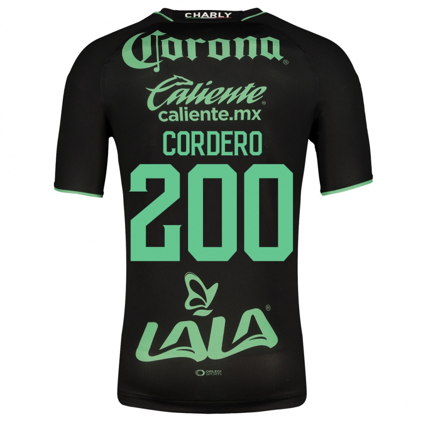 Mann Mario Cordero #200 Svart Bortetrøye Drakt Trøye 2023/24 Skjorter T-Skjorte