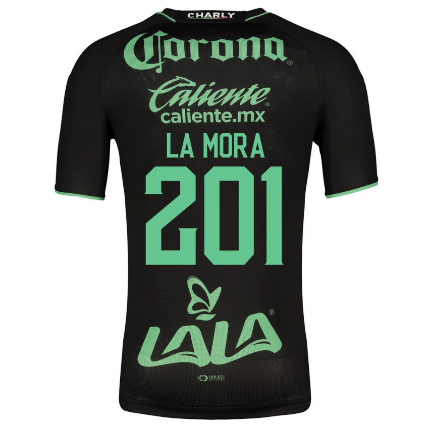 Mann Luis De La Mora #201 Svart Bortetrøye Drakt Trøye 2023/24 Skjorter T-Skjorte