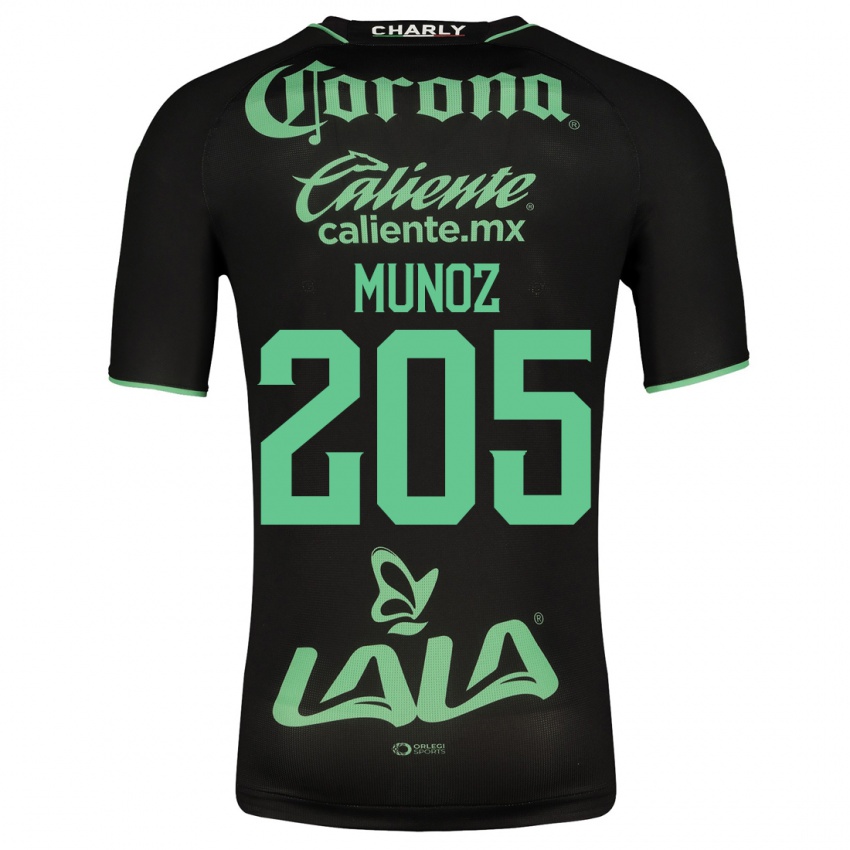 Mann Guillermo Muñoz #205 Svart Bortetrøye Drakt Trøye 2023/24 Skjorter T-Skjorte