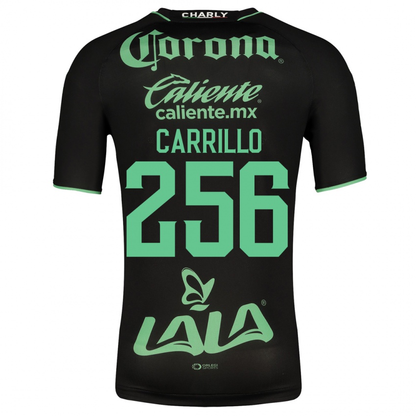 Mann Stéphano Carrillo #256 Svart Bortetrøye Drakt Trøye 2023/24 Skjorter T-Skjorte
