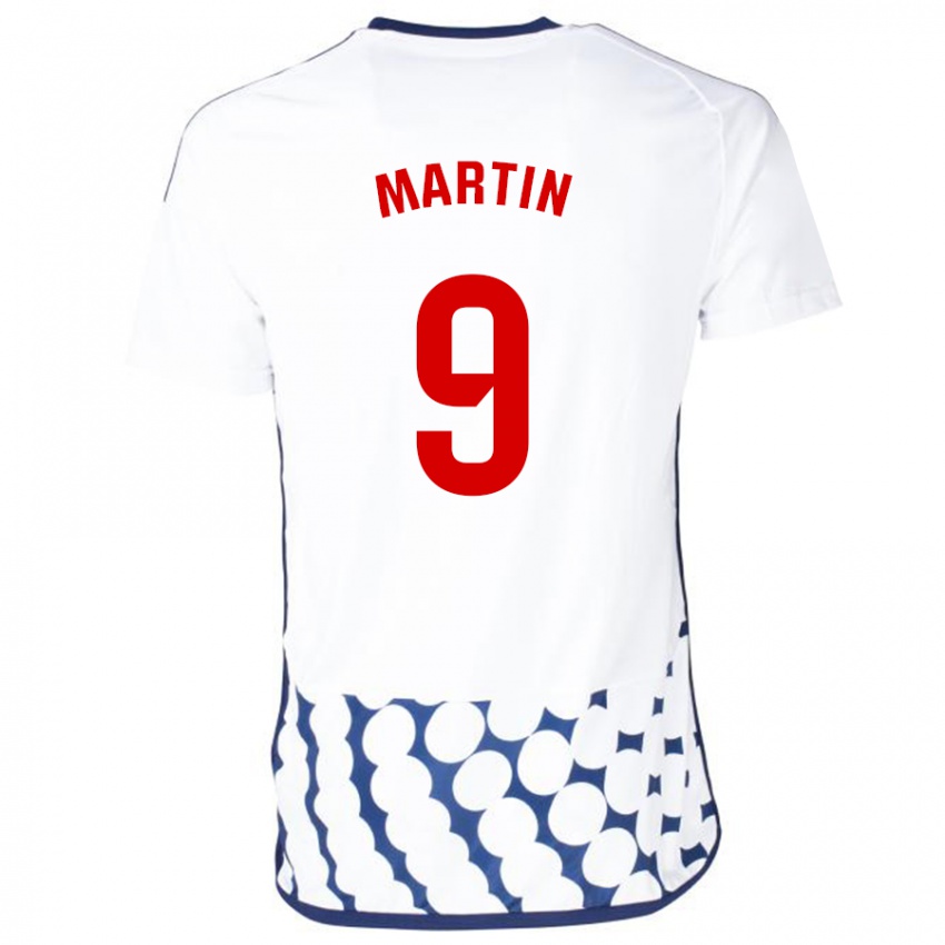 Mann Carlos Martin #9 Hvit Bortetrøye Drakt Trøye 2023/24 Skjorter T-Skjorte
