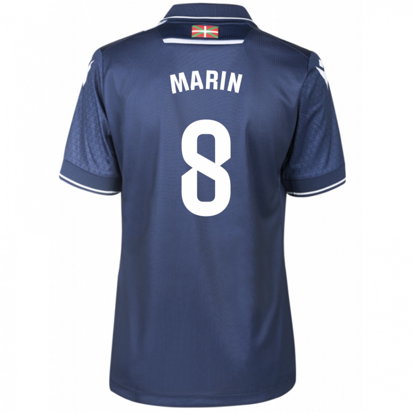 Mann Pablo Marín #8 Marinen Bortetrøye Drakt Trøye 2023/24 Skjorter T-Skjorte