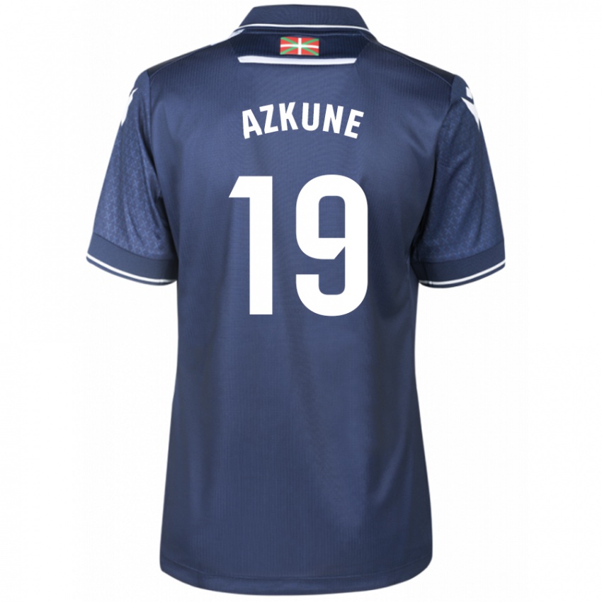 Mann Ekain Azkune #19 Marinen Bortetrøye Drakt Trøye 2023/24 Skjorter T-Skjorte
