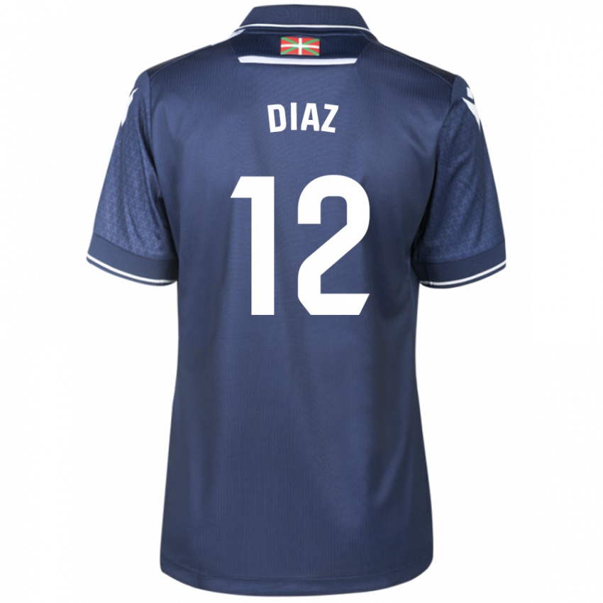Mann Ekain Díaz #12 Marinen Bortetrøye Drakt Trøye 2023/24 Skjorter T-Skjorte