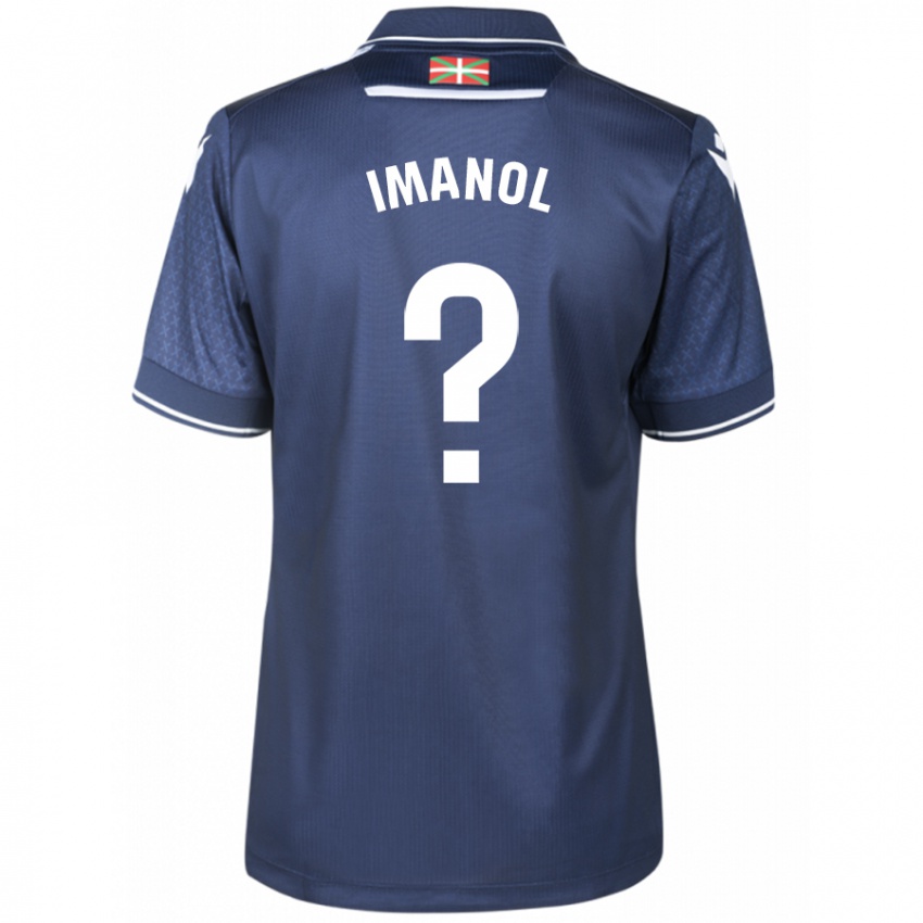 Mann Imanol #0 Marinen Bortetrøye Drakt Trøye 2023/24 Skjorter T-Skjorte