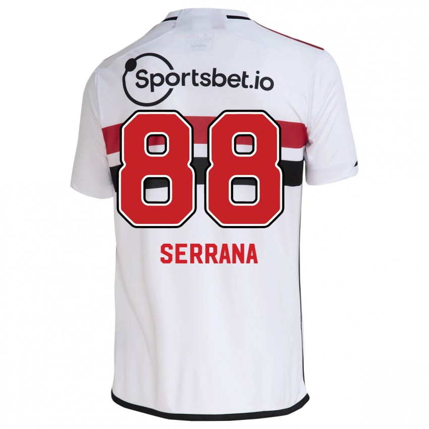 Dame Serrana #88 Hvit Hjemmetrøye Drakt Trøye 2023/24 Skjorter T-Skjorte
