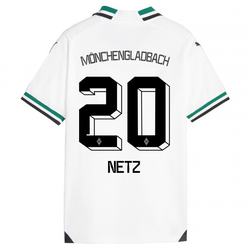 Dame Luca Netz #20 Hvit Grønn Hjemmetrøye Drakt Trøye 2023/24 Skjorter T-Skjorte