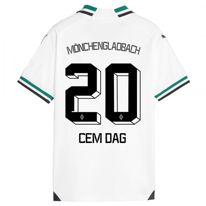 Dame Cem Dag #20 Hvit Grønn Hjemmetrøye Drakt Trøye 2023/24 Skjorter T-Skjorte