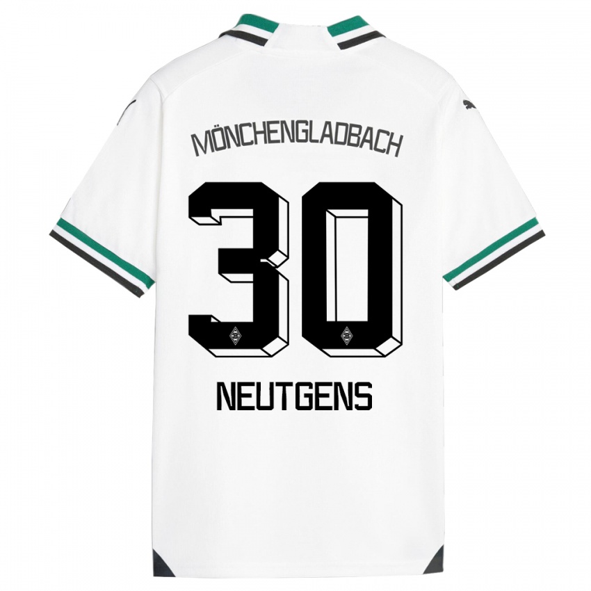 Dame Maximilian Neutgens #30 Hvit Grønn Hjemmetrøye Drakt Trøye 2023/24 Skjorter T-Skjorte