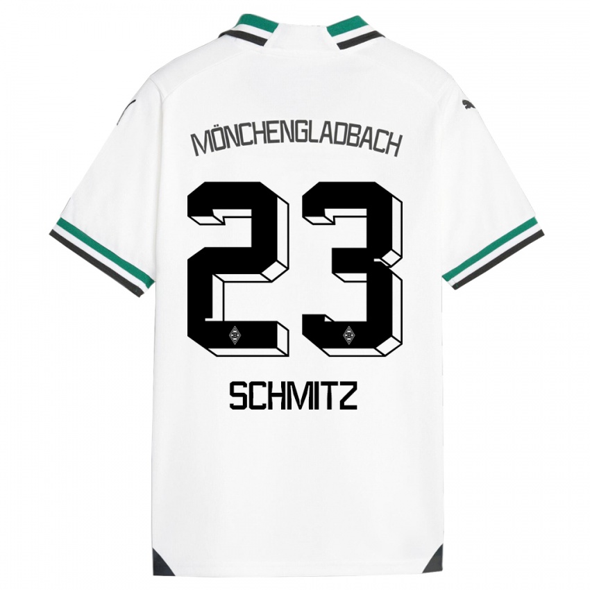 Dame Sarah Schmitz #23 Hvit Grønn Hjemmetrøye Drakt Trøye 2023/24 Skjorter T-Skjorte