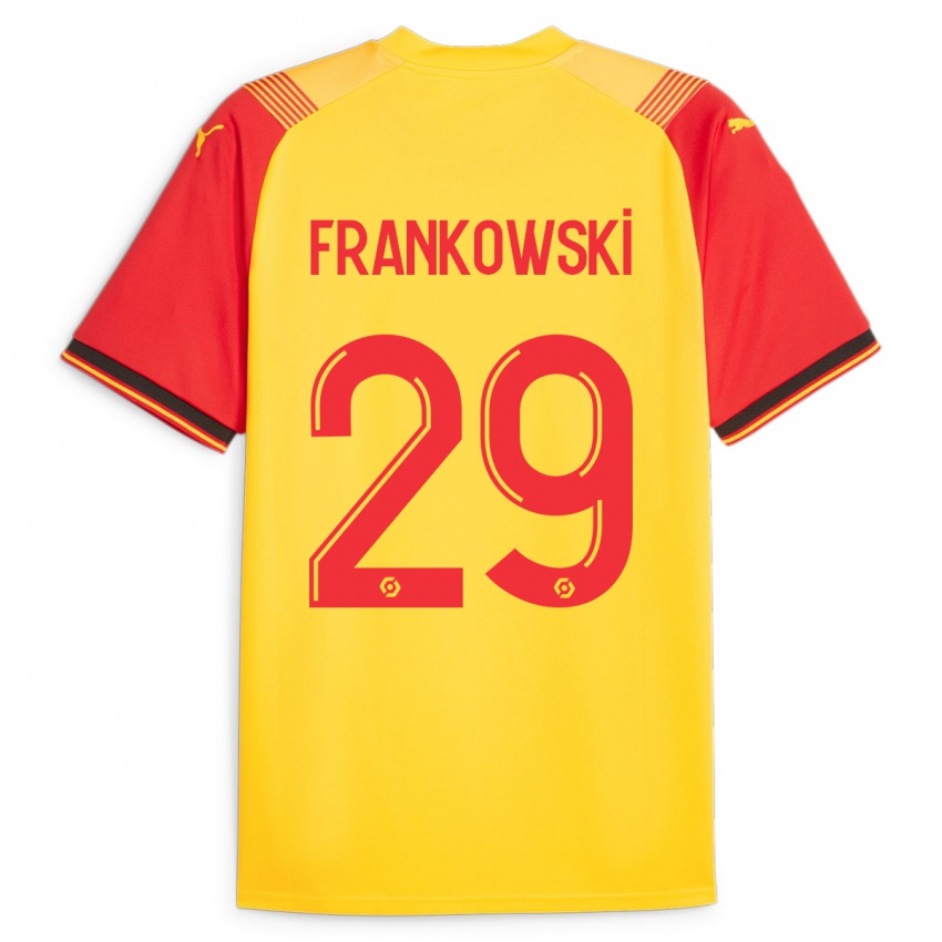 Dame Przemyslaw Frankowski #29 Gul Hjemmetrøye Drakt Trøye 2023/24 Skjorter T-Skjorte