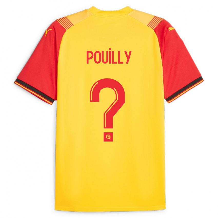 Dame Tom Pouilly #0 Gul Hjemmetrøye Drakt Trøye 2023/24 Skjorter T-Skjorte