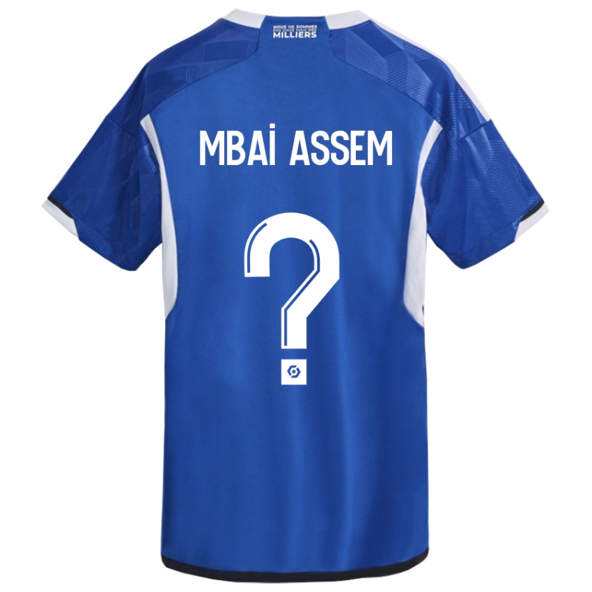Dame Chris Mbaï-Assem #0 Blå Hjemmetrøye Drakt Trøye 2023/24 Skjorter T-Skjorte