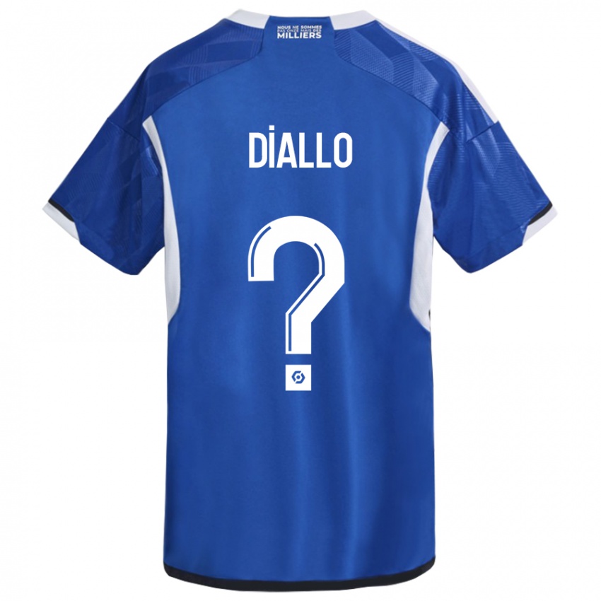 Dame Zoumana Diallo #0 Blå Hjemmetrøye Drakt Trøye 2023/24 Skjorter T-Skjorte