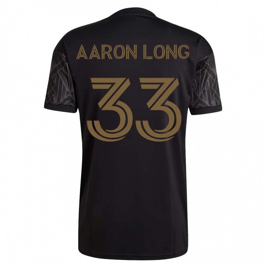 Dame Aaron Long #33 Svart Hjemmetrøye Drakt Trøye 2023/24 Skjorter T-Skjorte