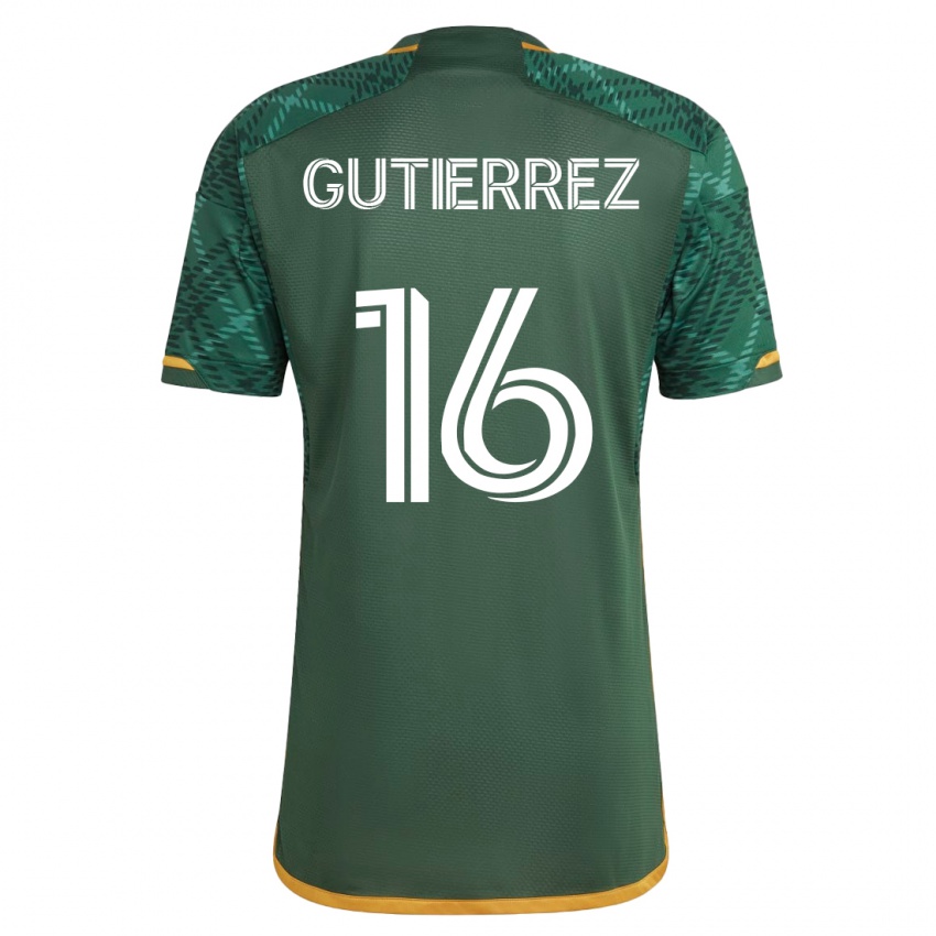 Dame Diego Gutiérrez #16 Grønn Hjemmetrøye Drakt Trøye 2023/24 Skjorter T-Skjorte