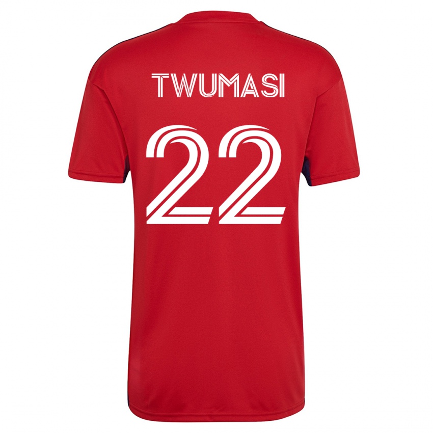Dame Ema Twumasi #22 Rød Hjemmetrøye Drakt Trøye 2023/24 Skjorter T-Skjorte