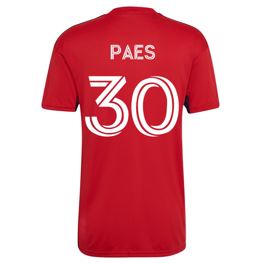 Dame Maarten Paes #30 Rød Hjemmetrøye Drakt Trøye 2023/24 Skjorter T-Skjorte