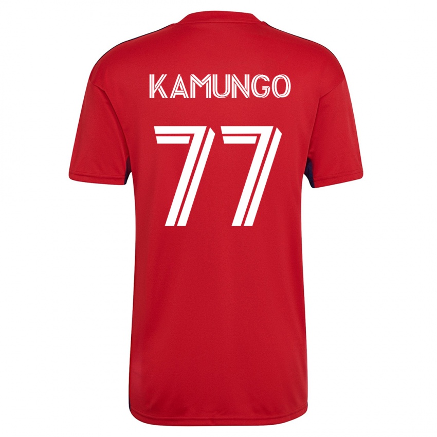 Dame Bernard Kamungo #77 Rød Hjemmetrøye Drakt Trøye 2023/24 Skjorter T-Skjorte