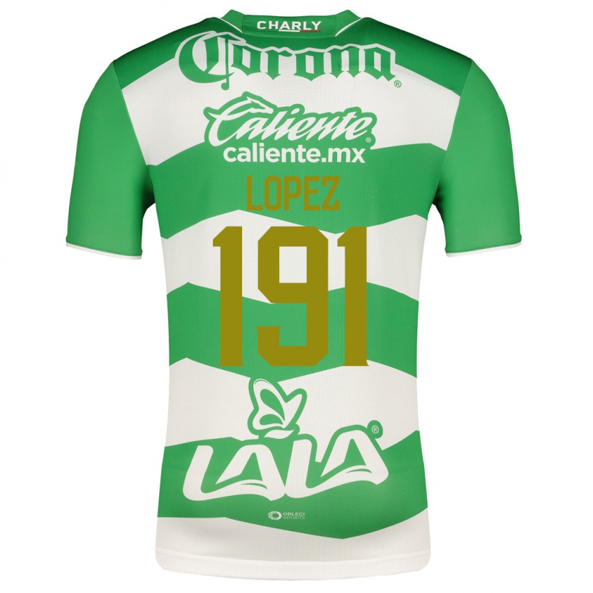 Dame Carlos López #191 Grønn Hjemmetrøye Drakt Trøye 2023/24 Skjorter T-Skjorte